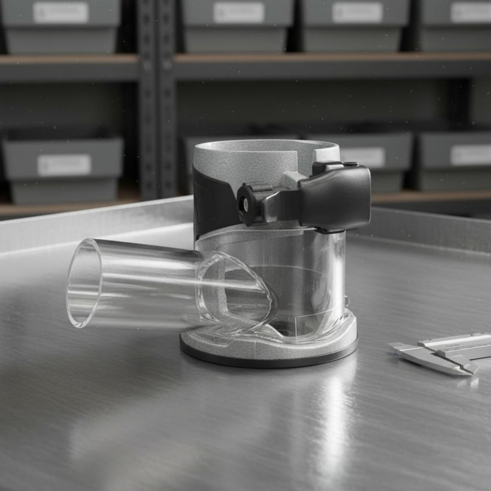 Woodworking And Carpentry - Transparent Router Dust Hood Thickened Woodworking