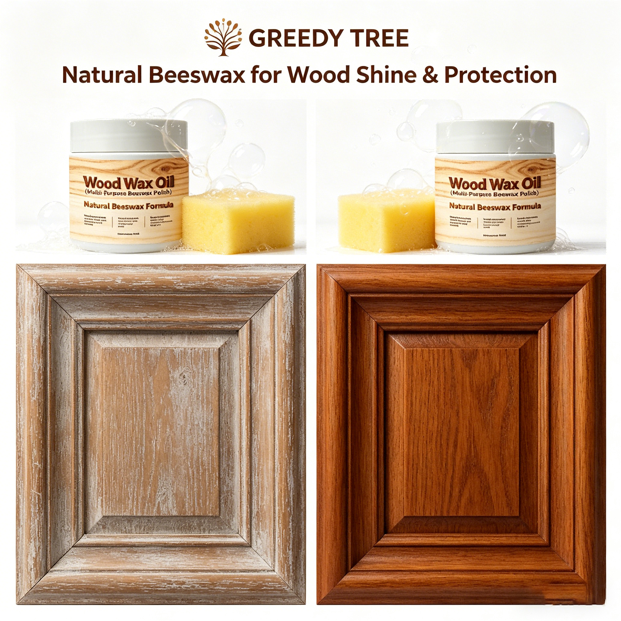 Woodworking Oil Finish - 175mL Multi-Purpose Wood Wax Oil Beeswax