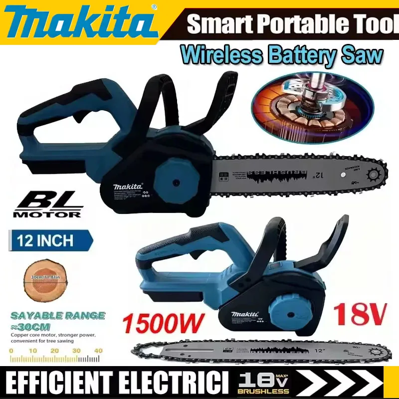 Woodworking And Carpentry - Makita 12Inch Brushless Electric Chain Saw