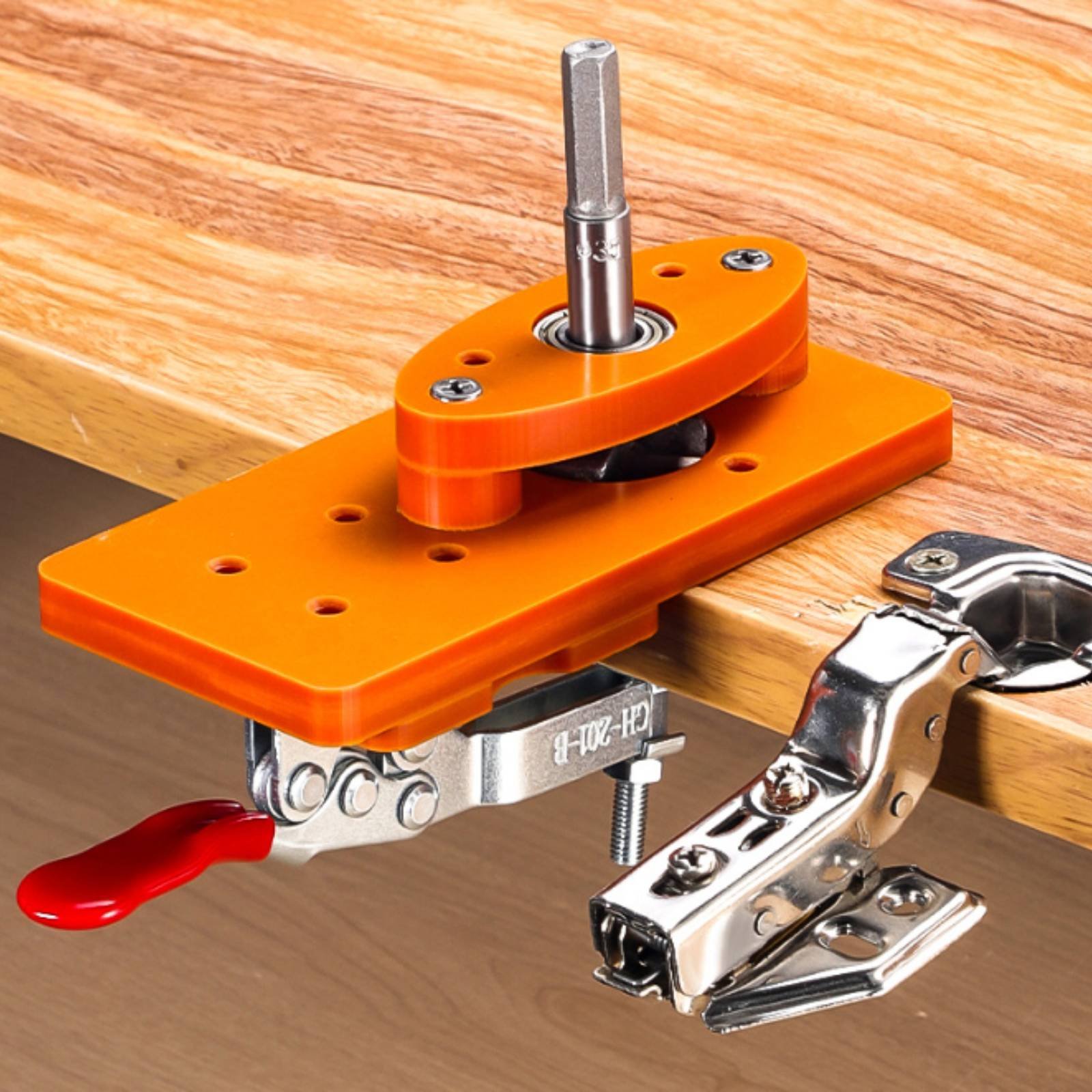 Woodworking And Carpentry - 35mm Hinge Drilling Jig Long-Lasting Door