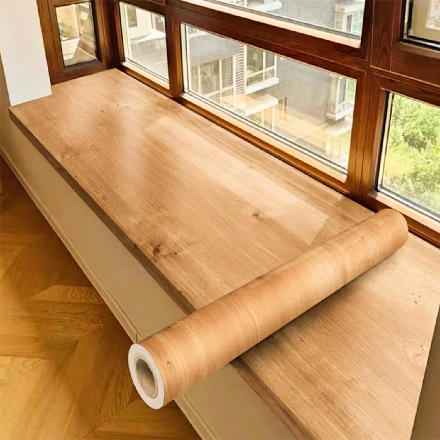 Woodworking Oil Finish - 1 Roll PVC Oil-Proof Wood Grain