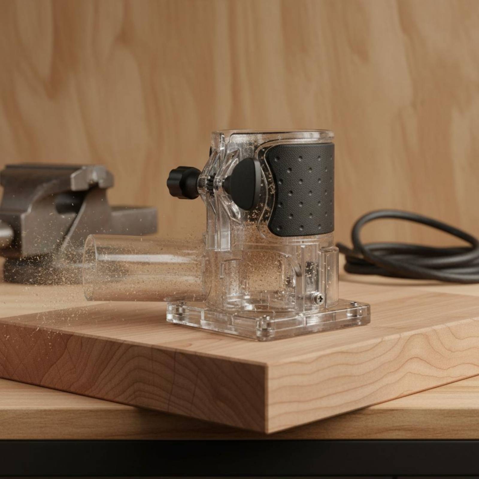 Transparent Router Dust Hood T - Woodworking And Carpentry บทวิจารณ์และราคา