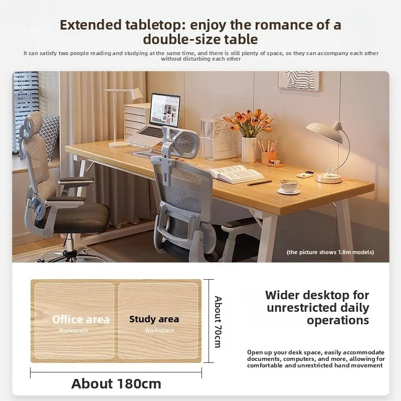 Double Large Desk for Adults,  - Woodworking Desk Chair บทวิจารณ์และราคา