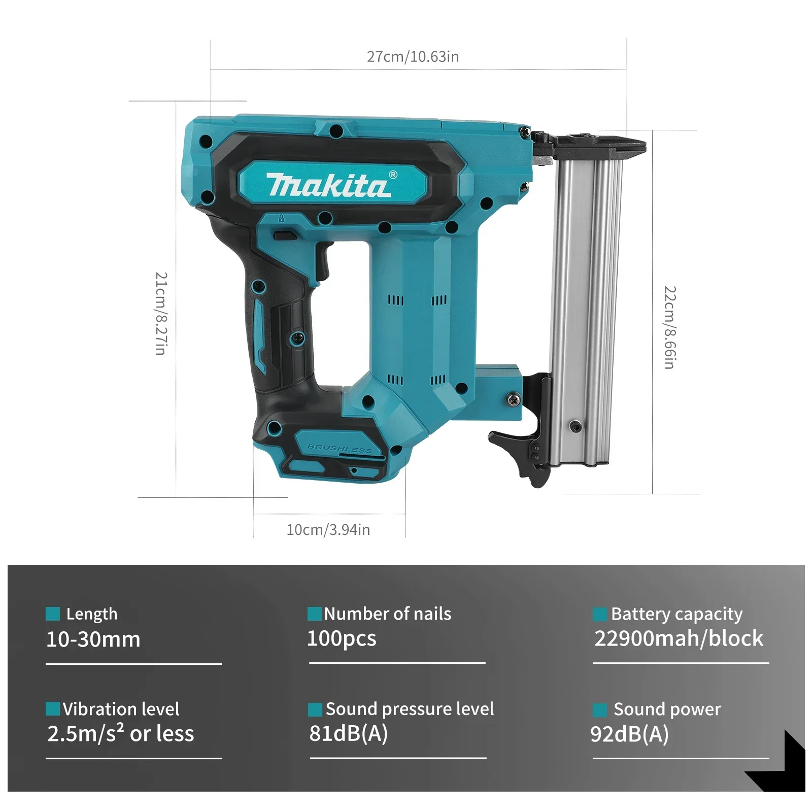 Makita Lithium-Ion Nail Gun:18 - Woodworking Nail Gun บทวิจารณ์และราคา