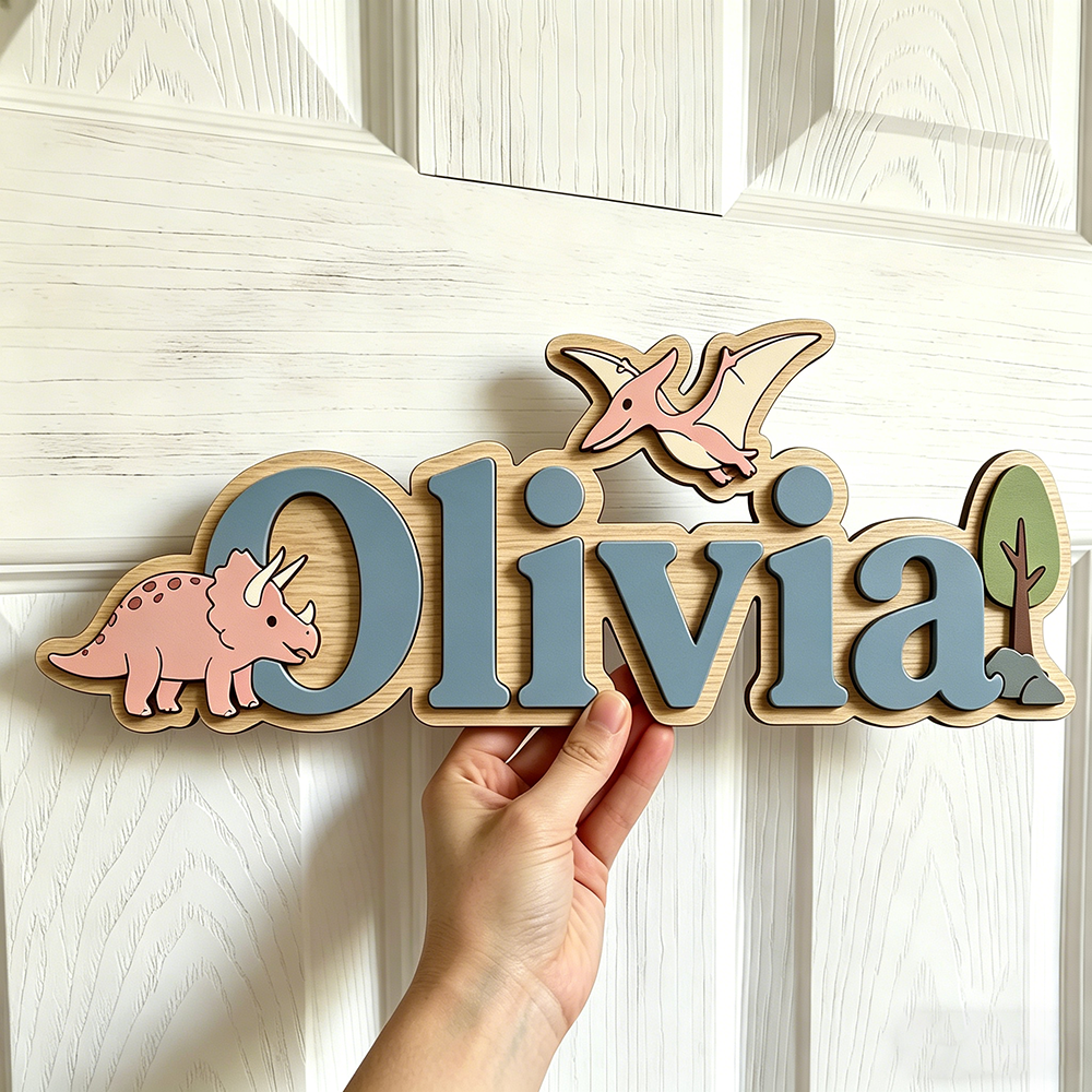 Personalized Dinosaur Name Sig - Woodworking For Beginners บทวิจารณ์และราคา