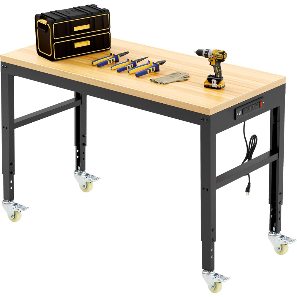 Adjustable Workbench, Heavy Du - Woodworking Workbench บทวิจารณ์และราคา