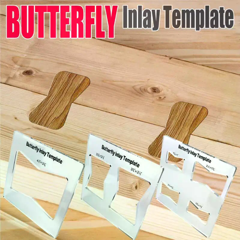 Practical Butterfly Inlay Temp - Woodworking Router Templates บทวิจารณ์และราคา