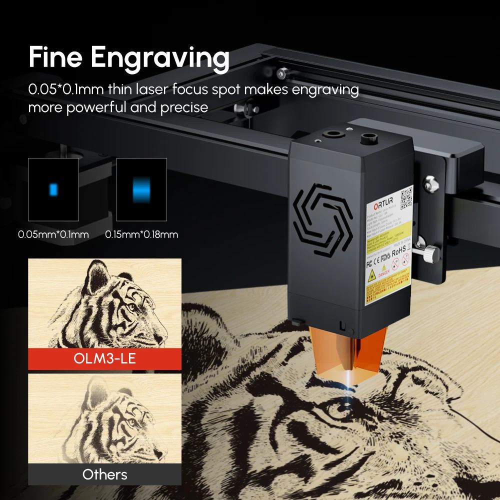 ORTUR OLM3 LE 10w Laser Engrav - Woodworking Apps บทวิจารณ์และราคา