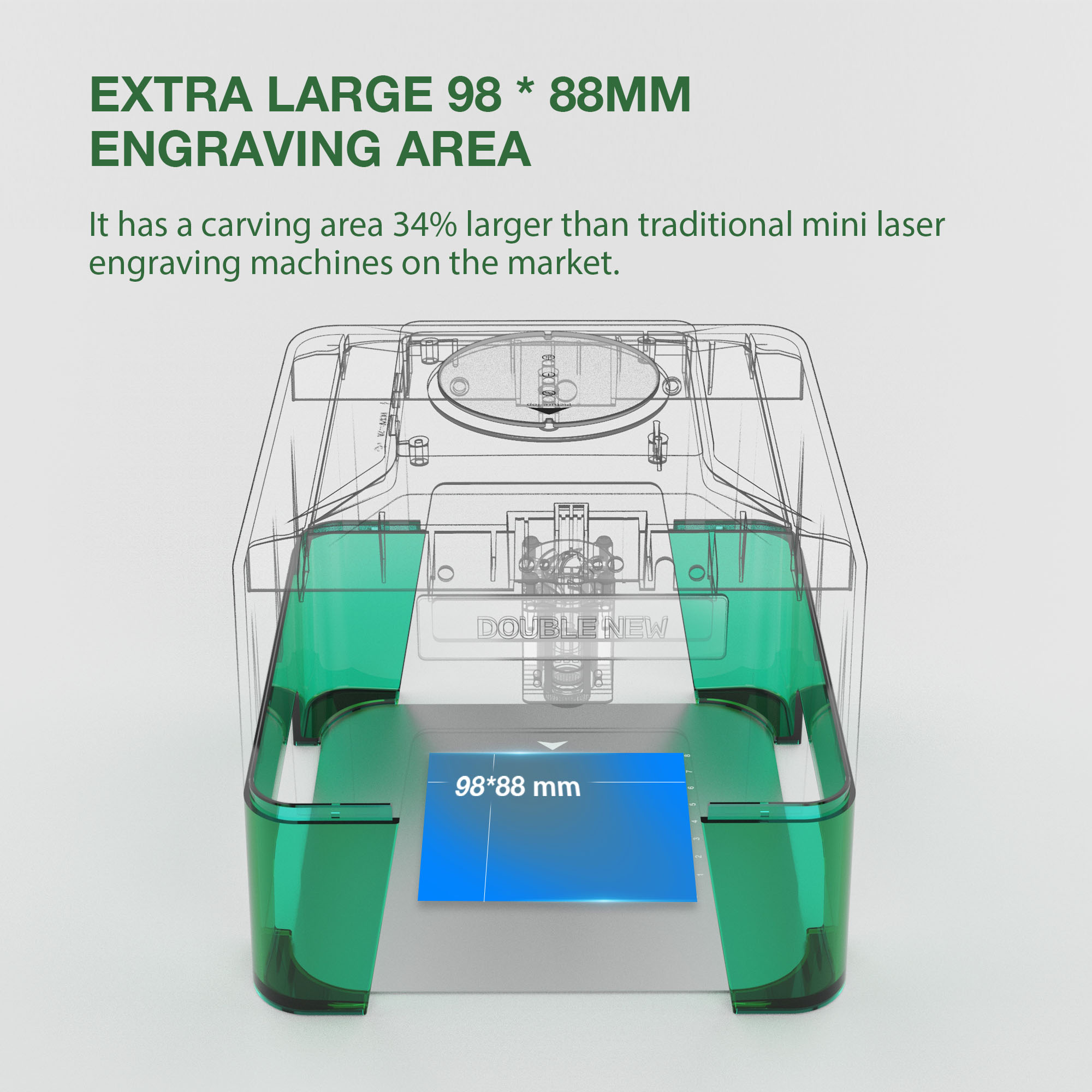 3W Mini Laser Engraver Portabl - Woodworking Logo บทวิจารณ์และราคา