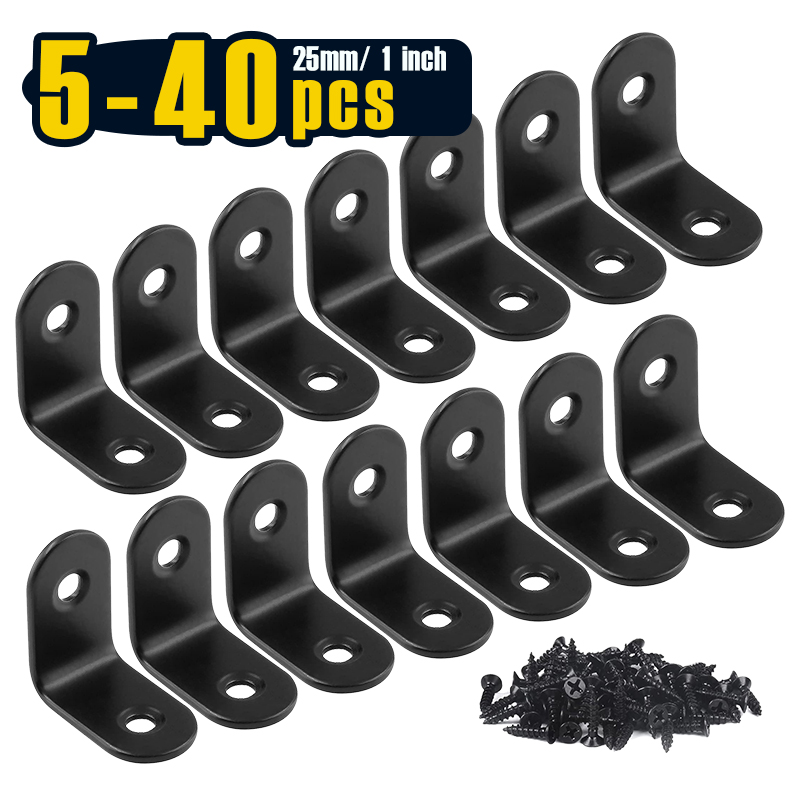 5-40 pcs, Corner Brace 25 x 25 - Woodworking X Brace บทวิจารณ์และราคา