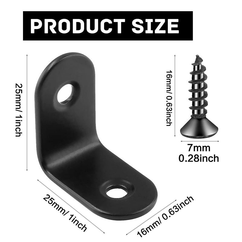 5-40 pcs, Corner Brace 25 x 25 - Woodworking X Brace บทวิจารณ์และราคา