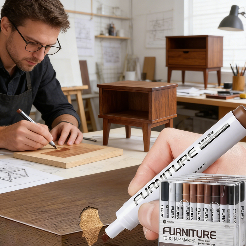 6-12Pcs Furniture Touch Up Mar - Woodworking Oil Finish บทวิจารณ์และราคา