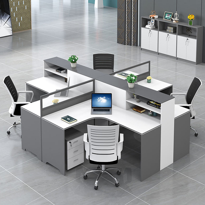 Modern Simple 4/6 Staff Desk T - Woodworking Desk Chair บทวิจารณ์และราคา