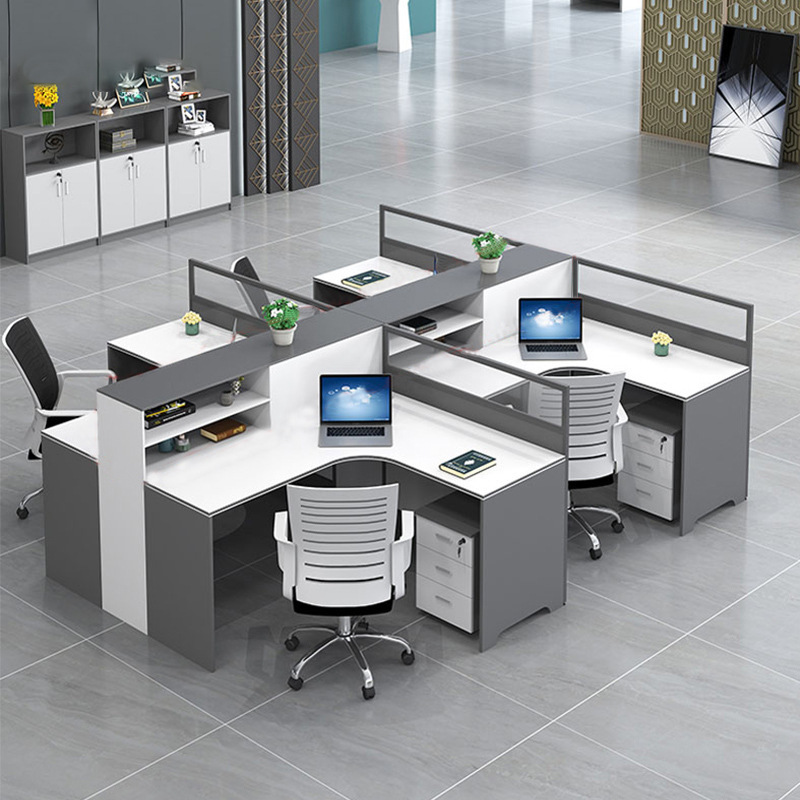 Modern Simple 4/6 Staff Desk T - Woodworking Desk Chair บทวิจารณ์และราคา