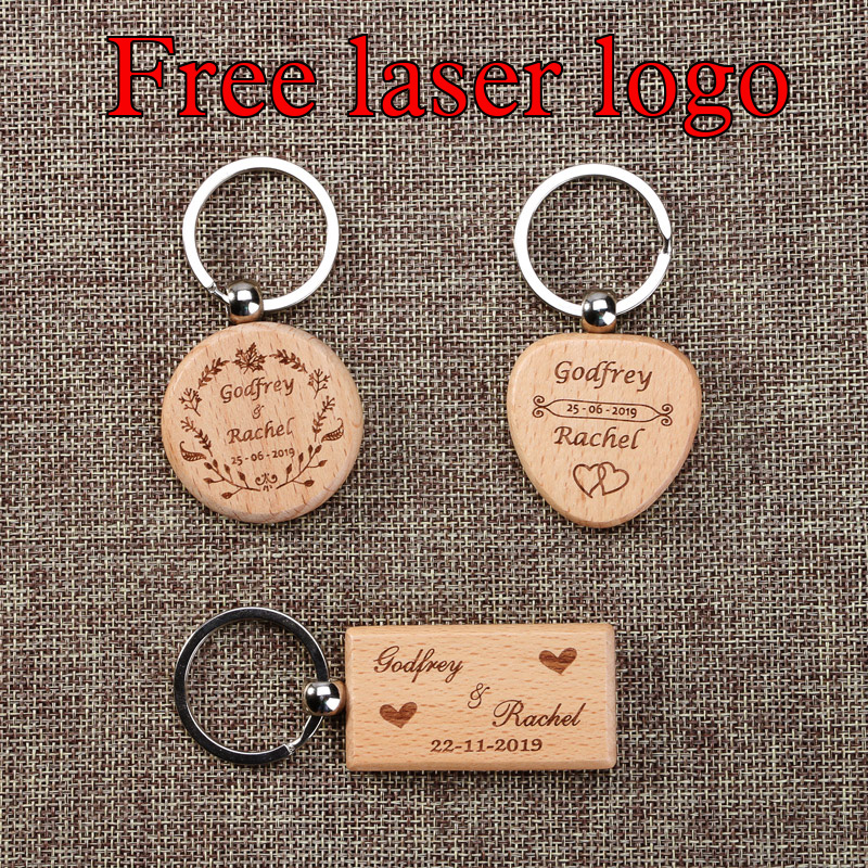 Custom Wooden Keychain Laser E - Woodworking Logo บทวิจารณ์และราคา