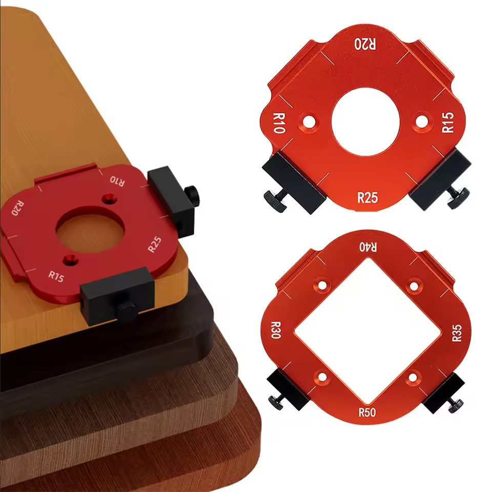 2Pcs Aluminum Alloy Radius Jig - Woodworking Router Templates บทวิจารณ์และราคา