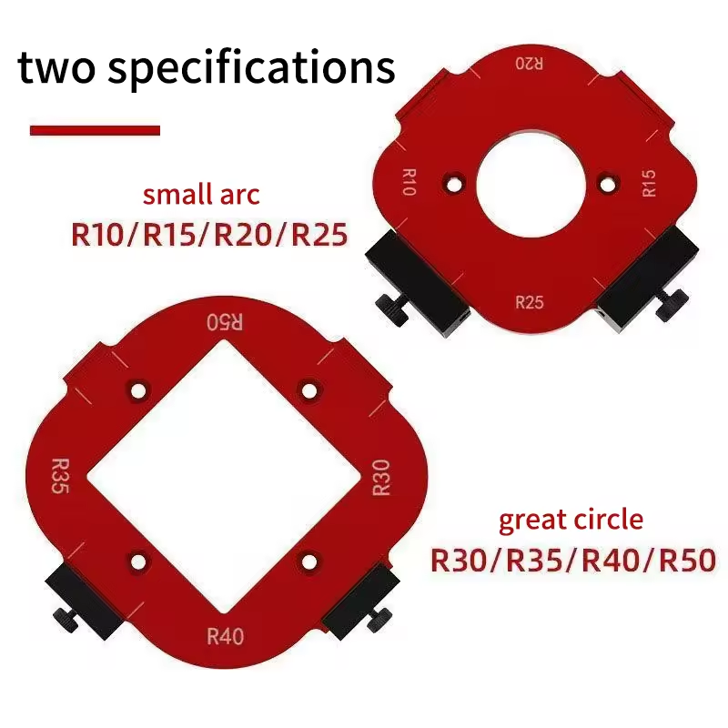 2Pcs Aluminum Alloy Radius Jig - Woodworking Router Templates บทวิจารณ์และราคา