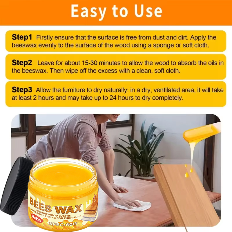 Natural Beeswax Wood Oil Polis - Woodworking Oil Finish บทวิจารณ์และราคา