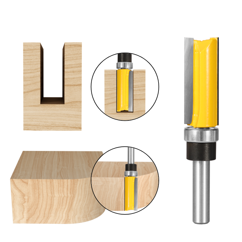 PTA 8MM Shank D16 Pattern Bit  - Woodworking Router Templates บทวิจารณ์และราคา