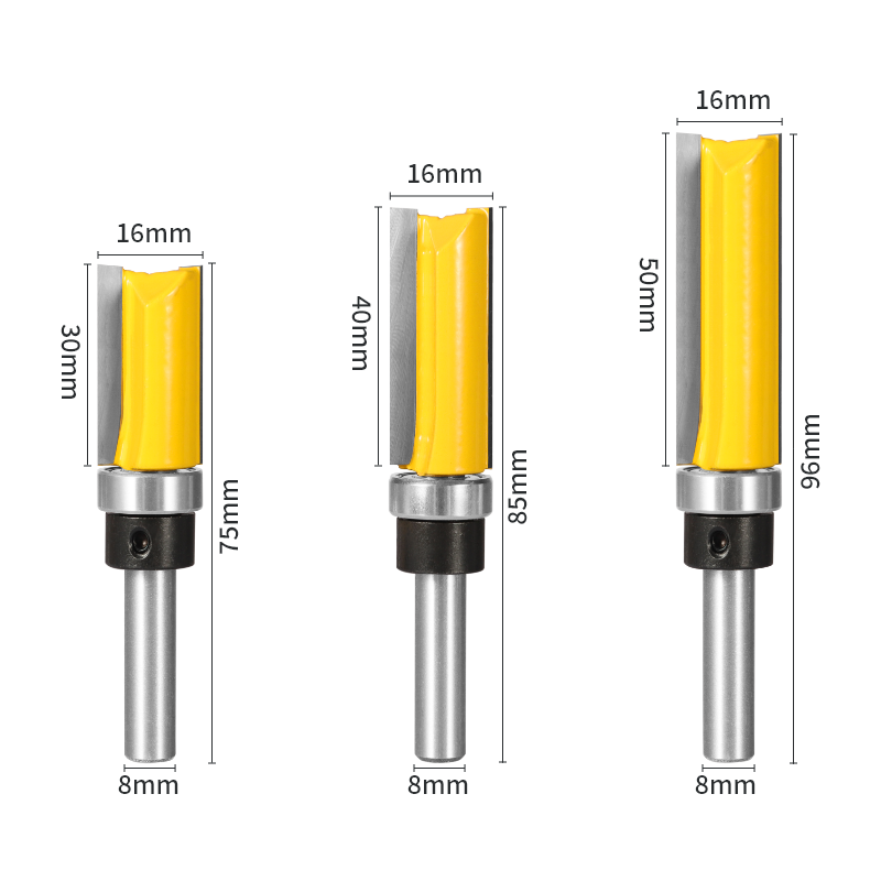 PTA 8MM Shank D16 Pattern Bit  - Woodworking Router Templates บทวิจารณ์และราคา