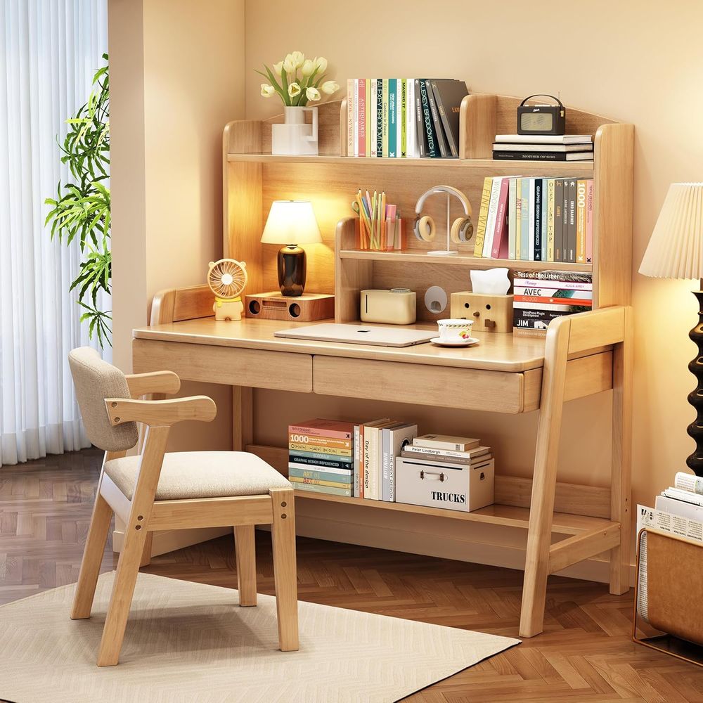 Kids Desk and Chair Set Wooden - Woodworking Desk Chair บทวิจารณ์และราคา