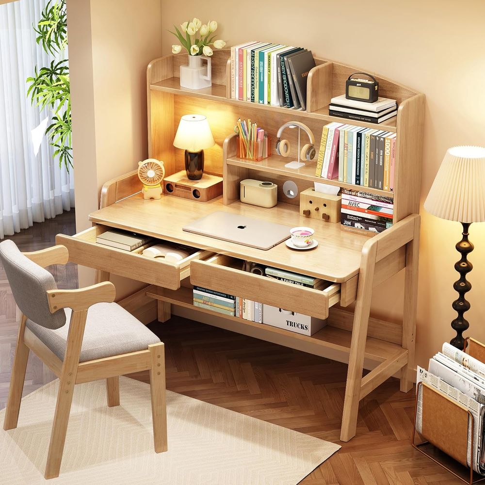 Kids Desk and Chair Set Wooden - Woodworking Desk Chair บทวิจารณ์และราคา