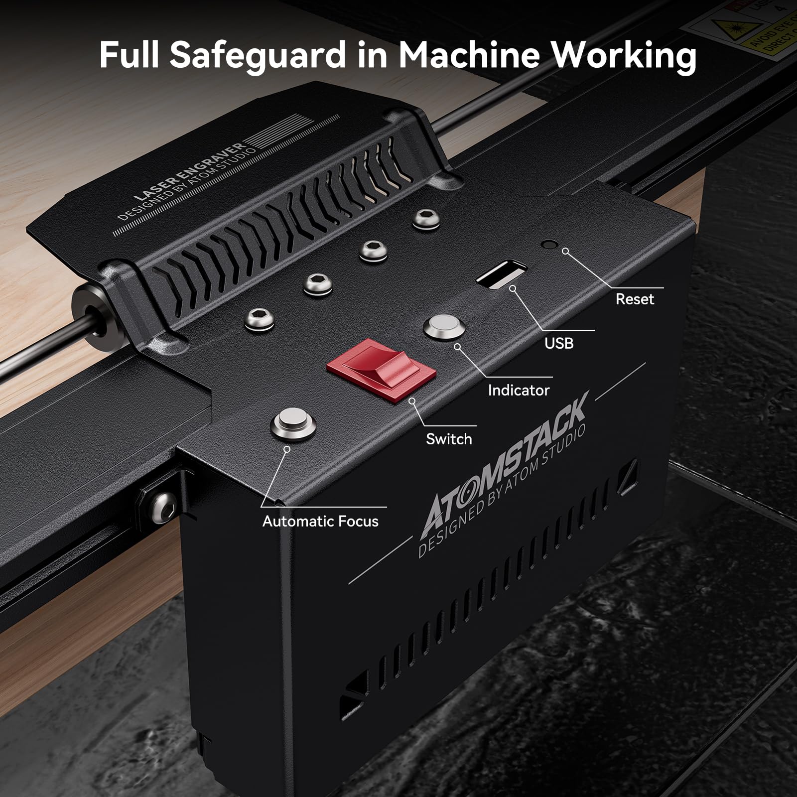 ATOMSTACK A70 X70 Pro 70W Lase - Woodworking Logo บทวิจารณ์และราคา