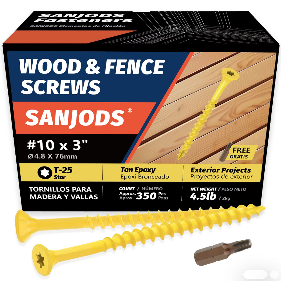 4.5lb Deck Screws, #8 #10 Wood - Woodworking Epoxy บทวิจารณ์และราคา