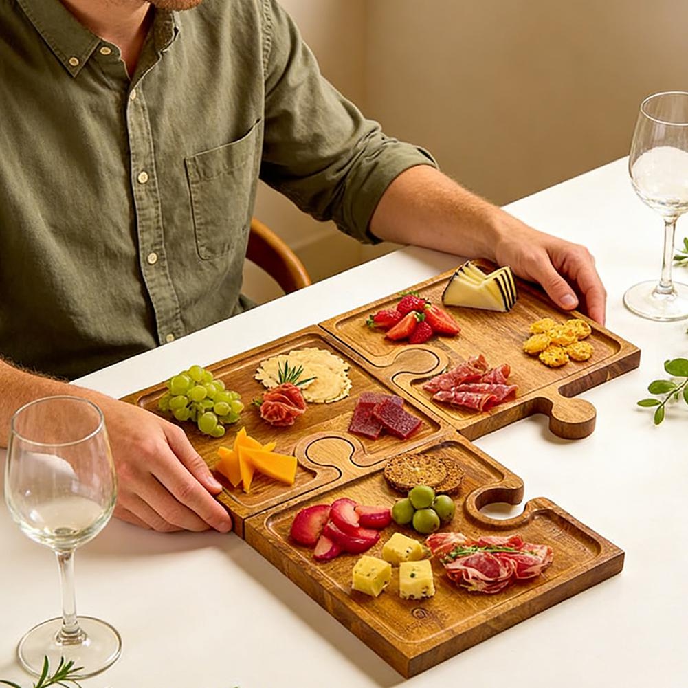 Wooden Puzzle Shaped Appetizer - Woodworking Plan บทวิจารณ์และราคา