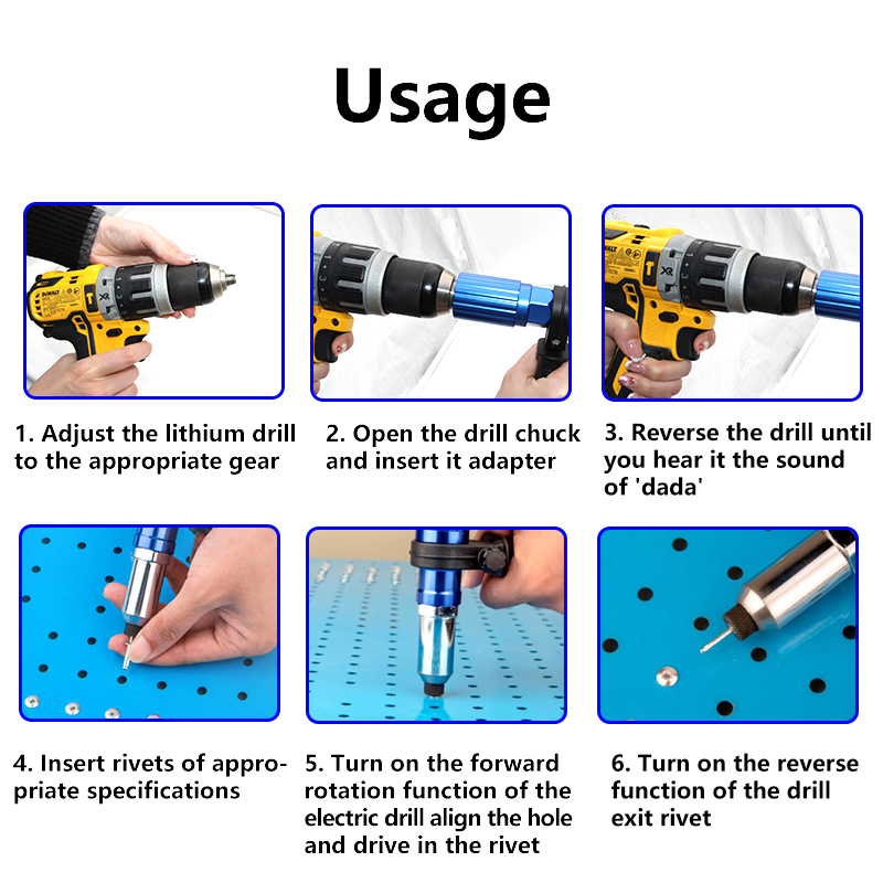 Electric Aluminum Alloy Rivet  - Woodworking Nail Gun บทวิจารณ์และราคา