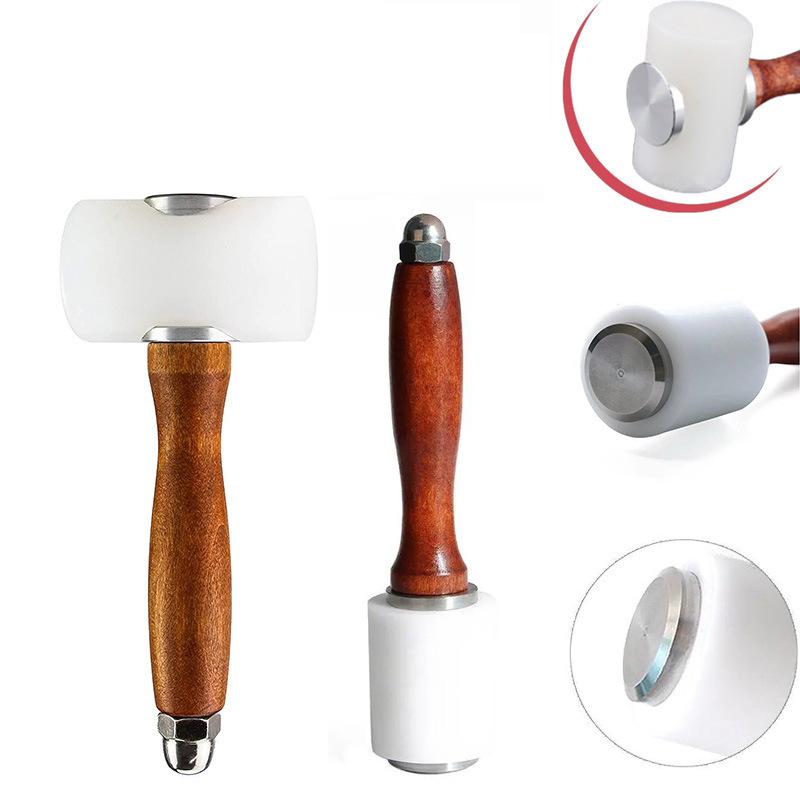 1PC Leather Carving Hammer Nyl - Wooden Mallet Carving บทวิจารณ์และราคา
