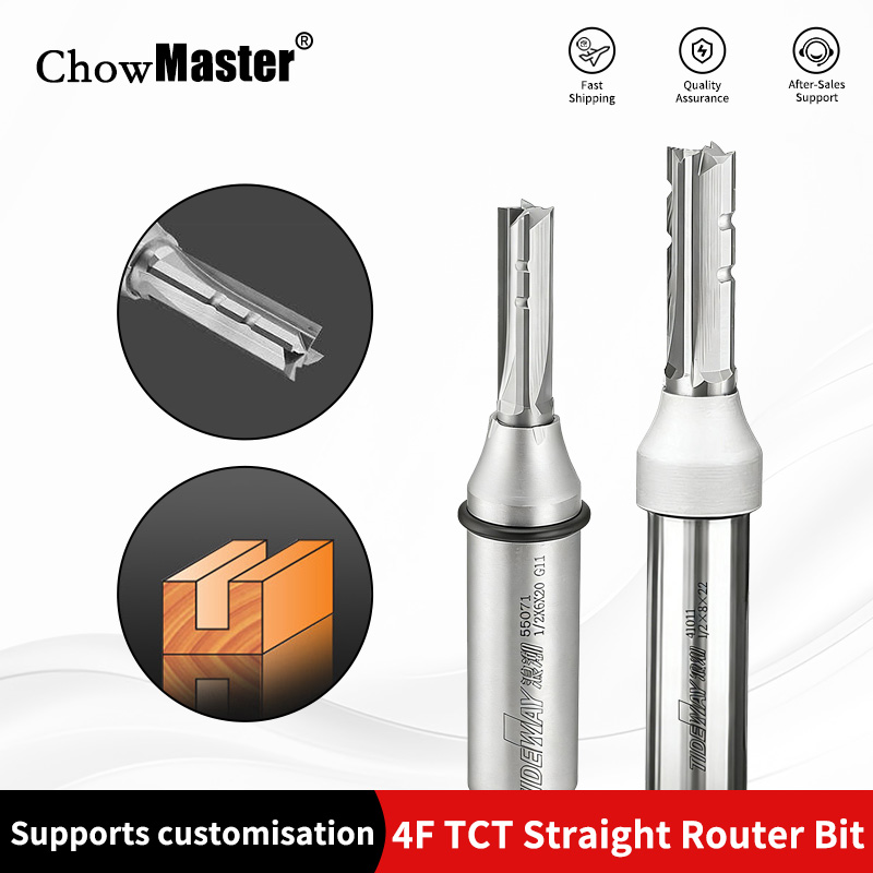 Chowmaster 4 Flutes TCT Straig - Woodworking Router Templates บทวิจารณ์และราคา