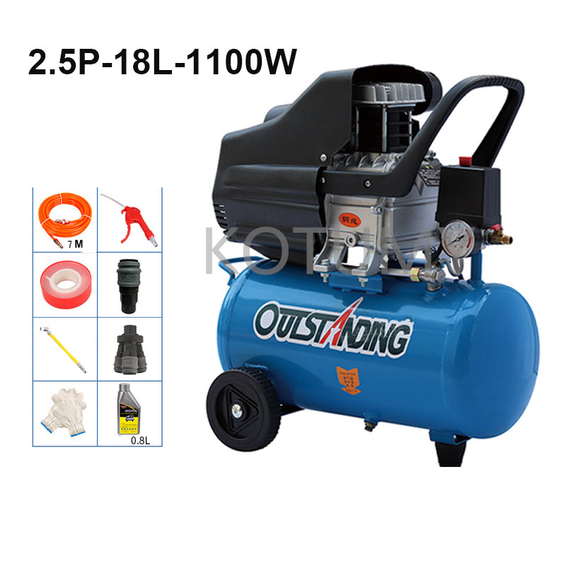 Oily Air Compressor 1P 2.5P 4P - Woodworking Nail Gun บทวิจารณ์และราคา
