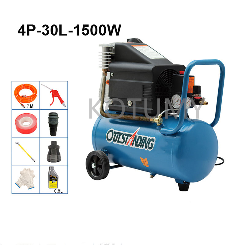Oily Air Compressor 1P 2.5P 4P - Woodworking Nail Gun บทวิจารณ์และราคา