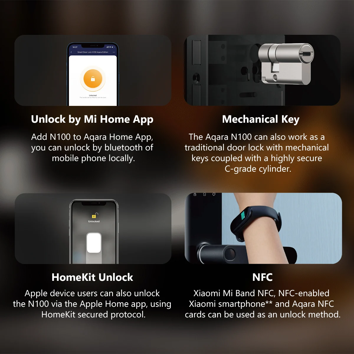 Aqara Smart Door Lock N100 Fin - Woodworking Apps บทวิจารณ์และราคา