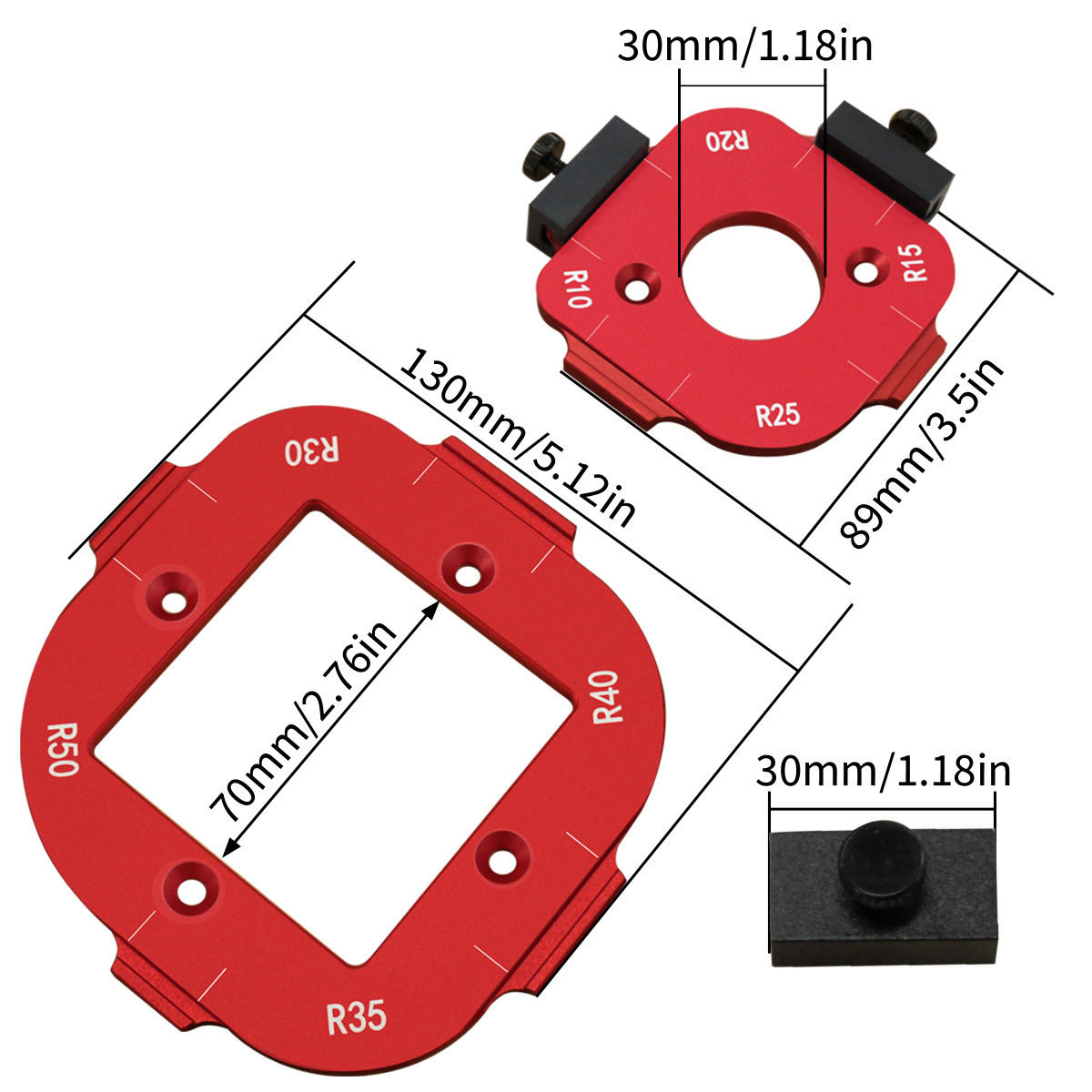 4 in 1 Arc Angle Positioning T - Woodworking Router Templates บทวิจารณ์และราคา