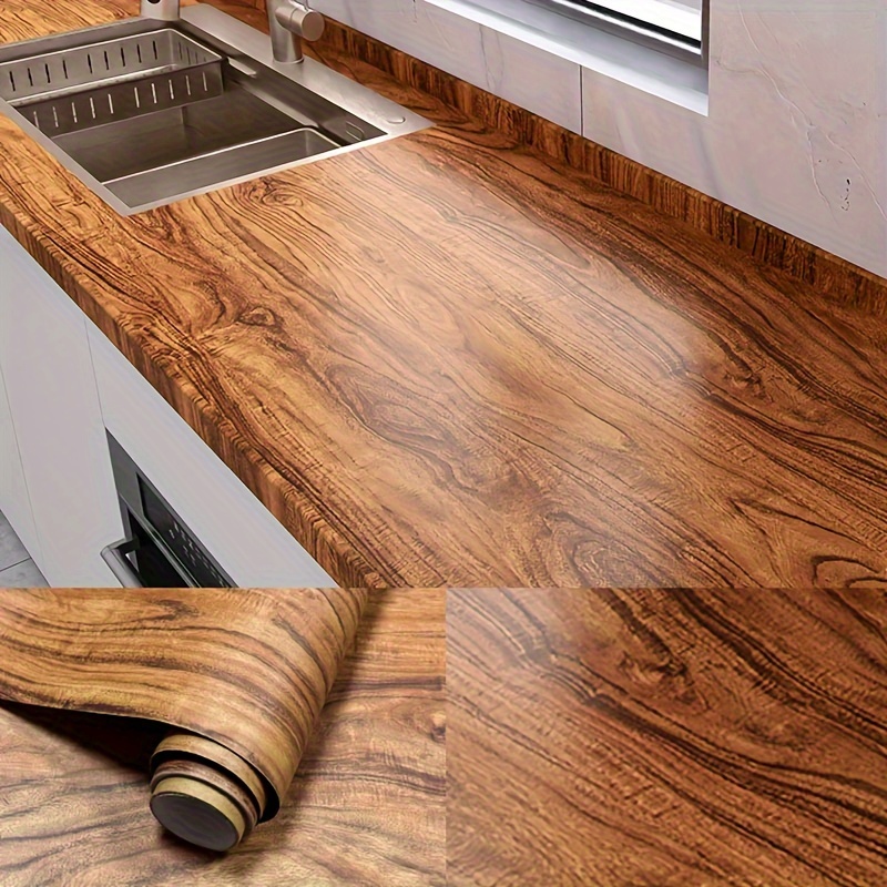 Peel and Stick Wood Grain Wall - Woodworking Oil Finish บทวิจารณ์และราคา