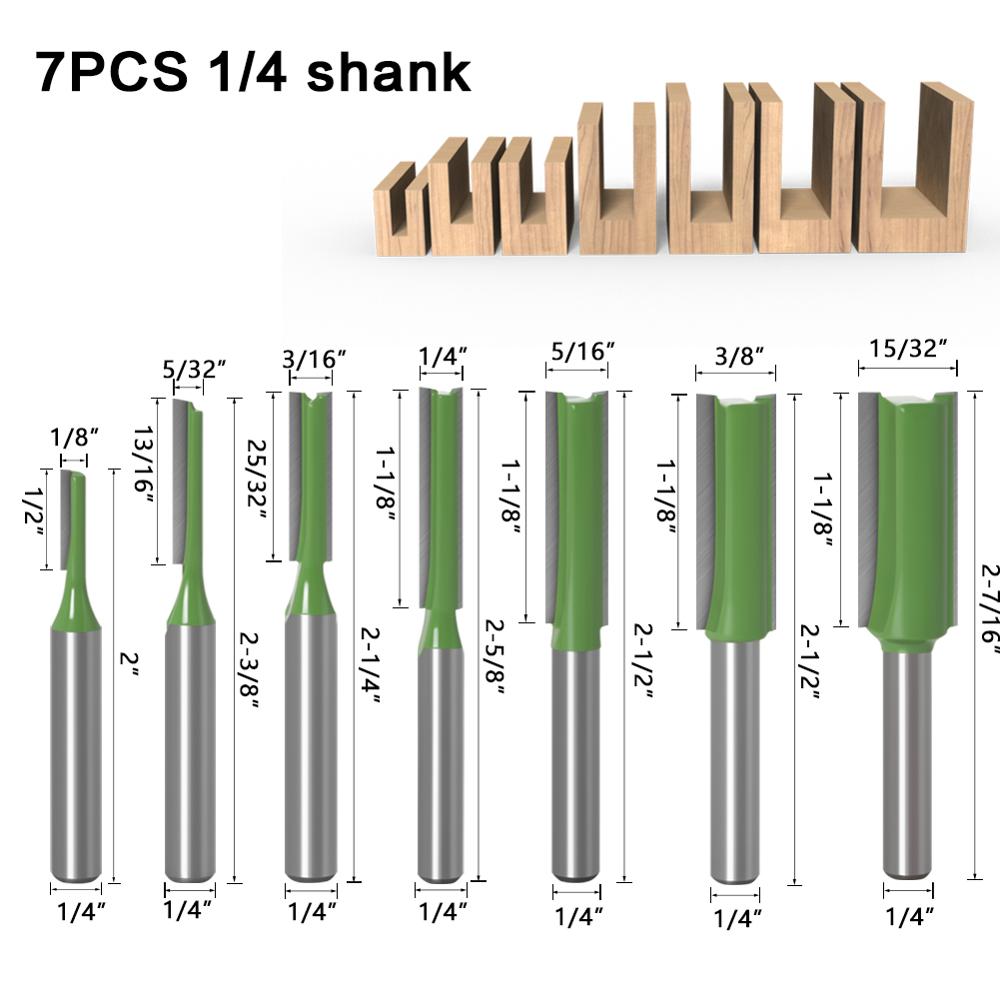 1-7pcs 6mm 1/4 inch Shank Sing - Woodworking Router Templates บทวิจารณ์และราคา