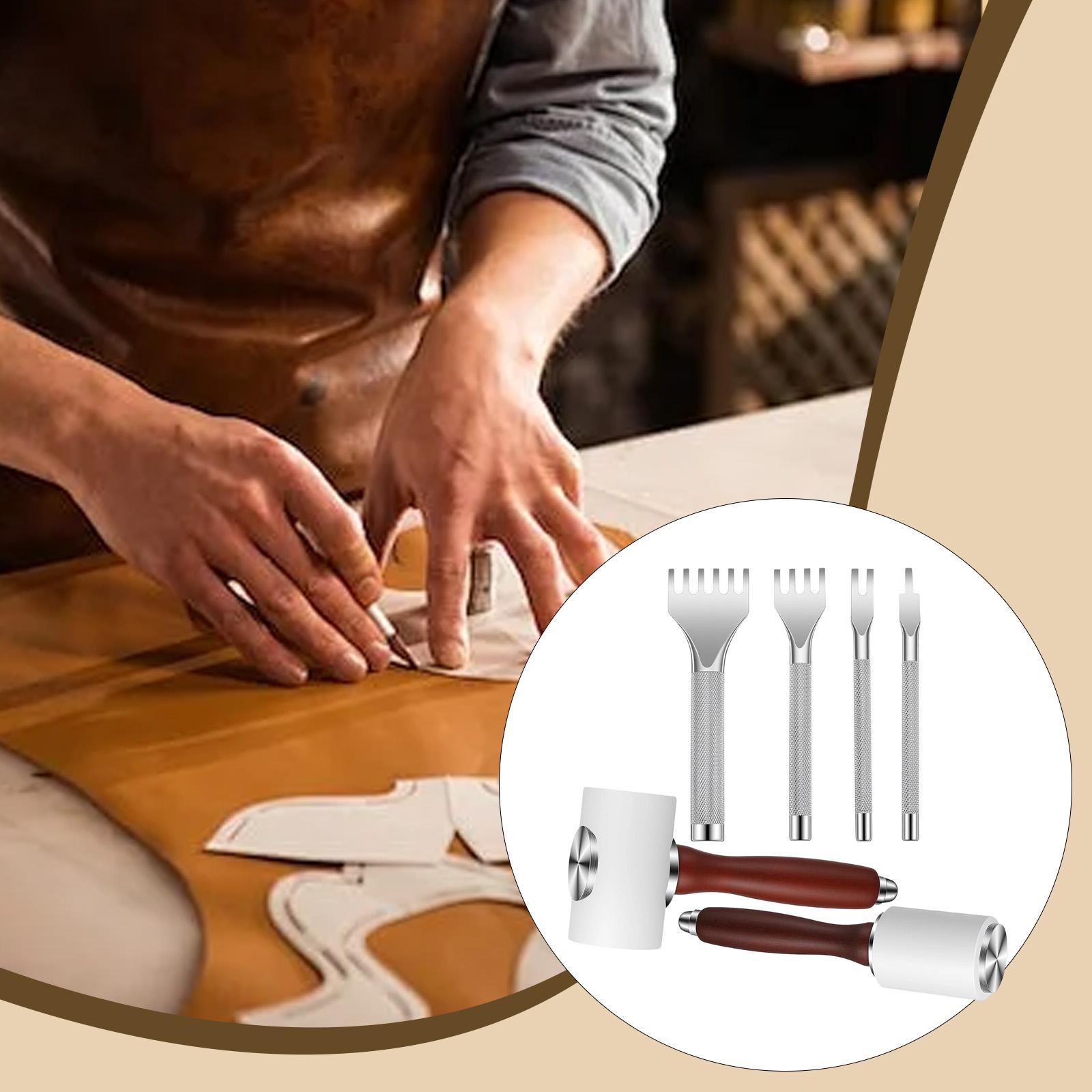6x PU Leather Carving Hammer H - Wooden Mallet Carving บทวิจารณ์และราคา