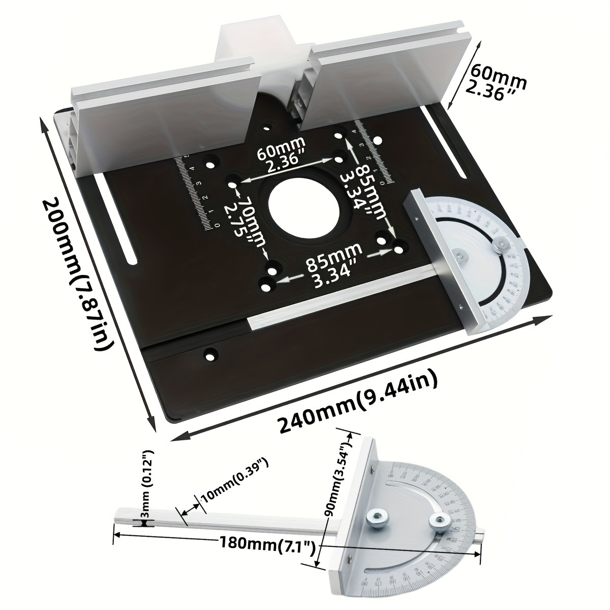 Aluminum Router Desktop Insert - Woodworking Workbench บทวิจารณ์และราคา
