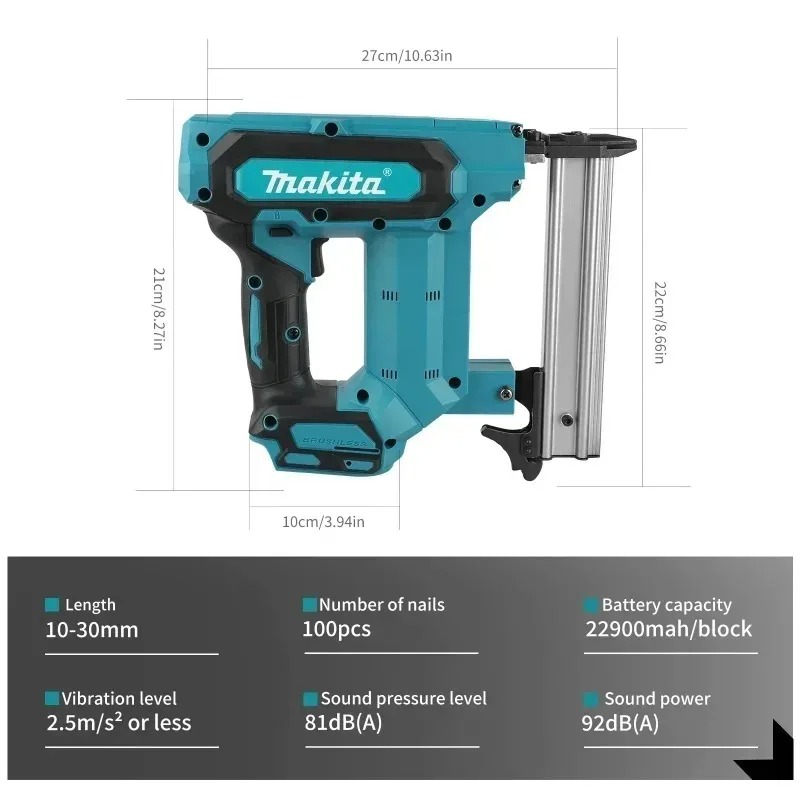 Makita Cordless 18V Lithium-Io - Woodworking Nail Gun บทวิจารณ์และราคา