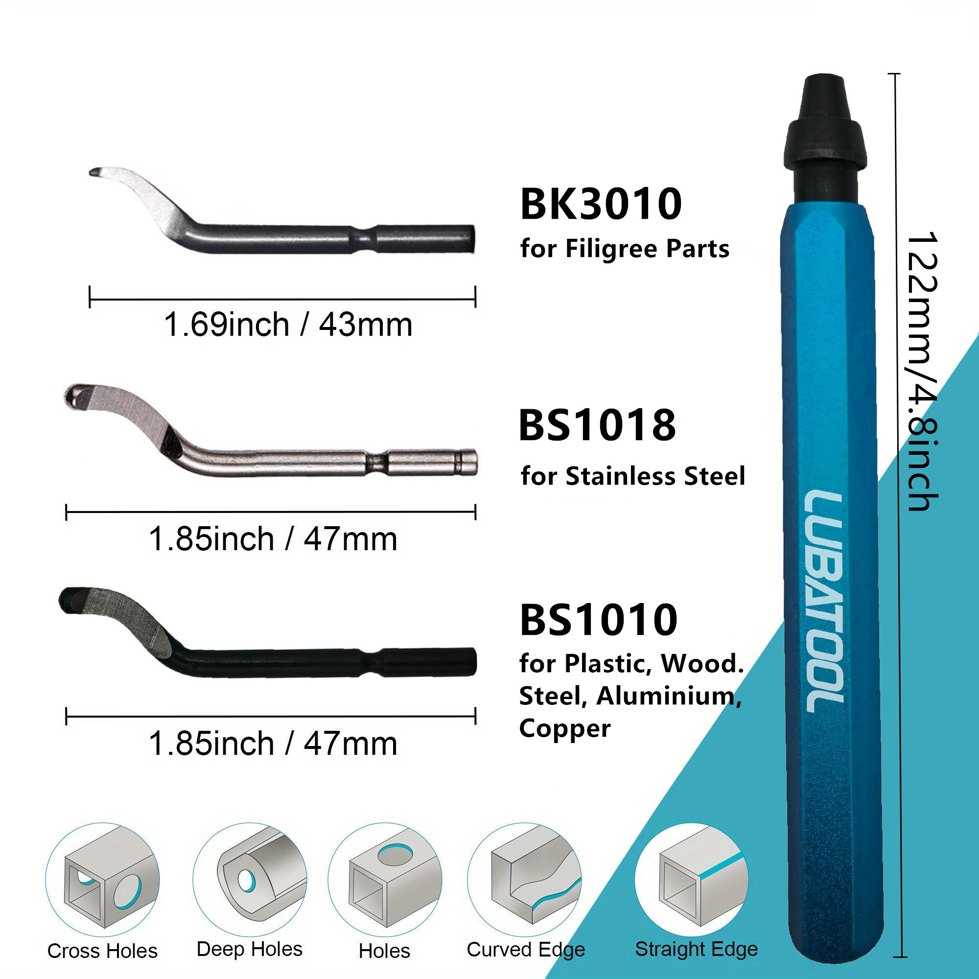 LUBATOOL Deburring Tool with 1 - Woodworking Router Templates บทวิจารณ์และราคา
