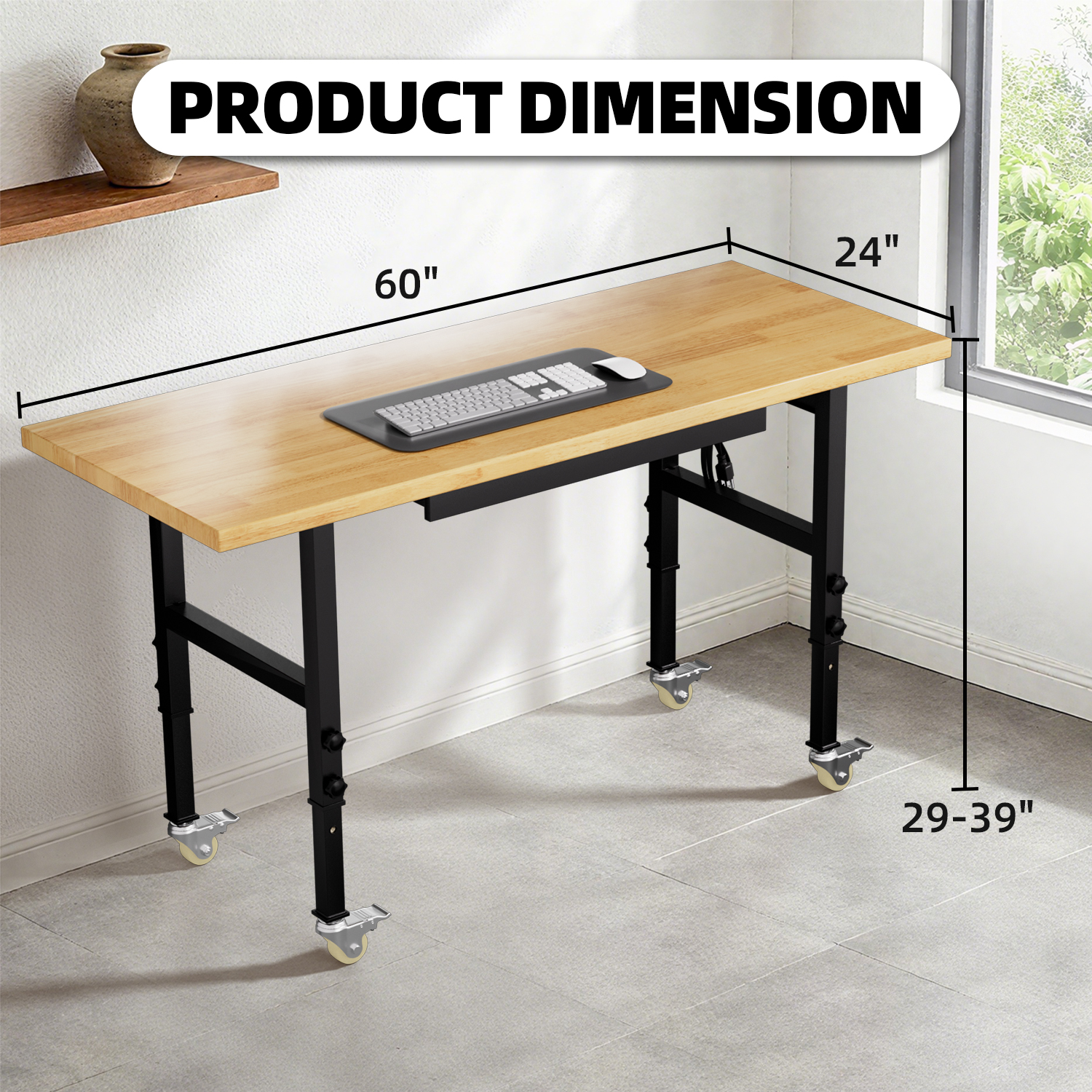Adjustable Height Workbench He - Woodworking Workbench บทวิจารณ์และราคา