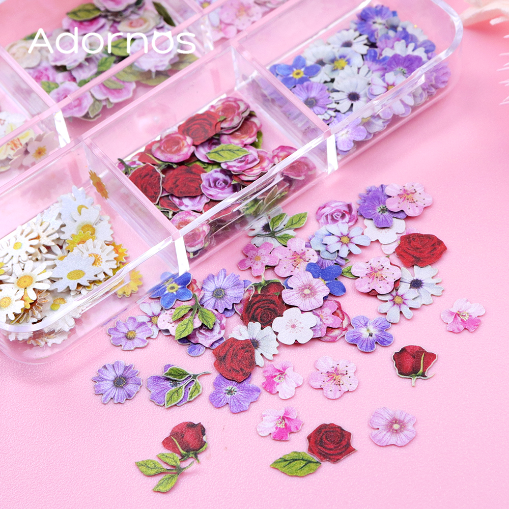 6 Grids Flowers Wood Pulp Chip - Woodworking Epoxy บทวิจารณ์และราคา