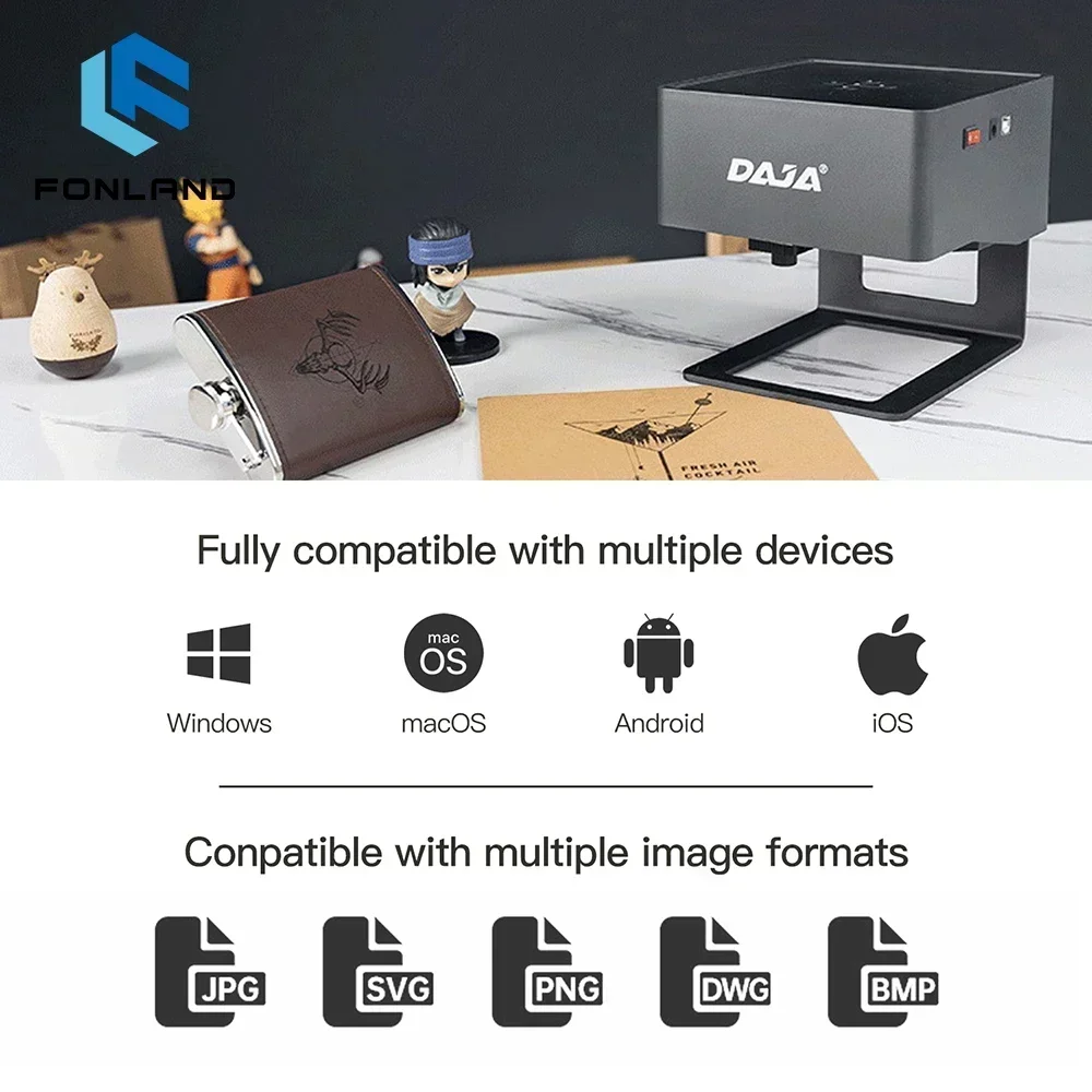 FONLAND DJ6 Laser Engraver CNC - Woodworking Logo บทวิจารณ์และราคา