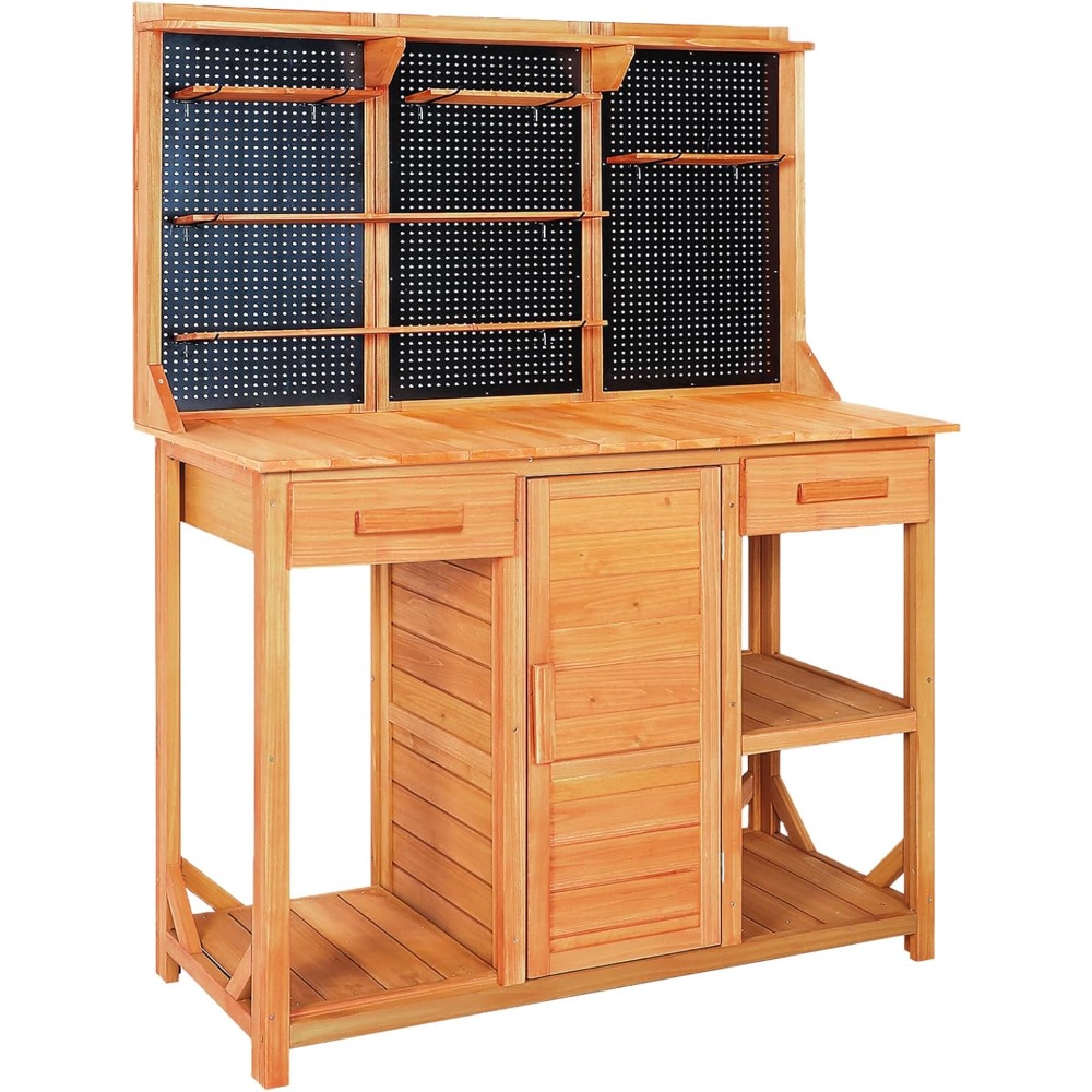 Outdoor Potting Bench,Wooden P - Woodworking Workbench บทวิจารณ์และราคา