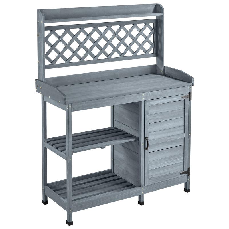 Potting Bench Table, Outdoor G - Woodworking Workbench บทวิจารณ์และราคา
