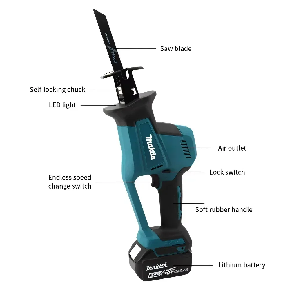 Makita DJR189 18V Cordless Ele - Woodworking And Carpentry บทวิจารณ์และราคา