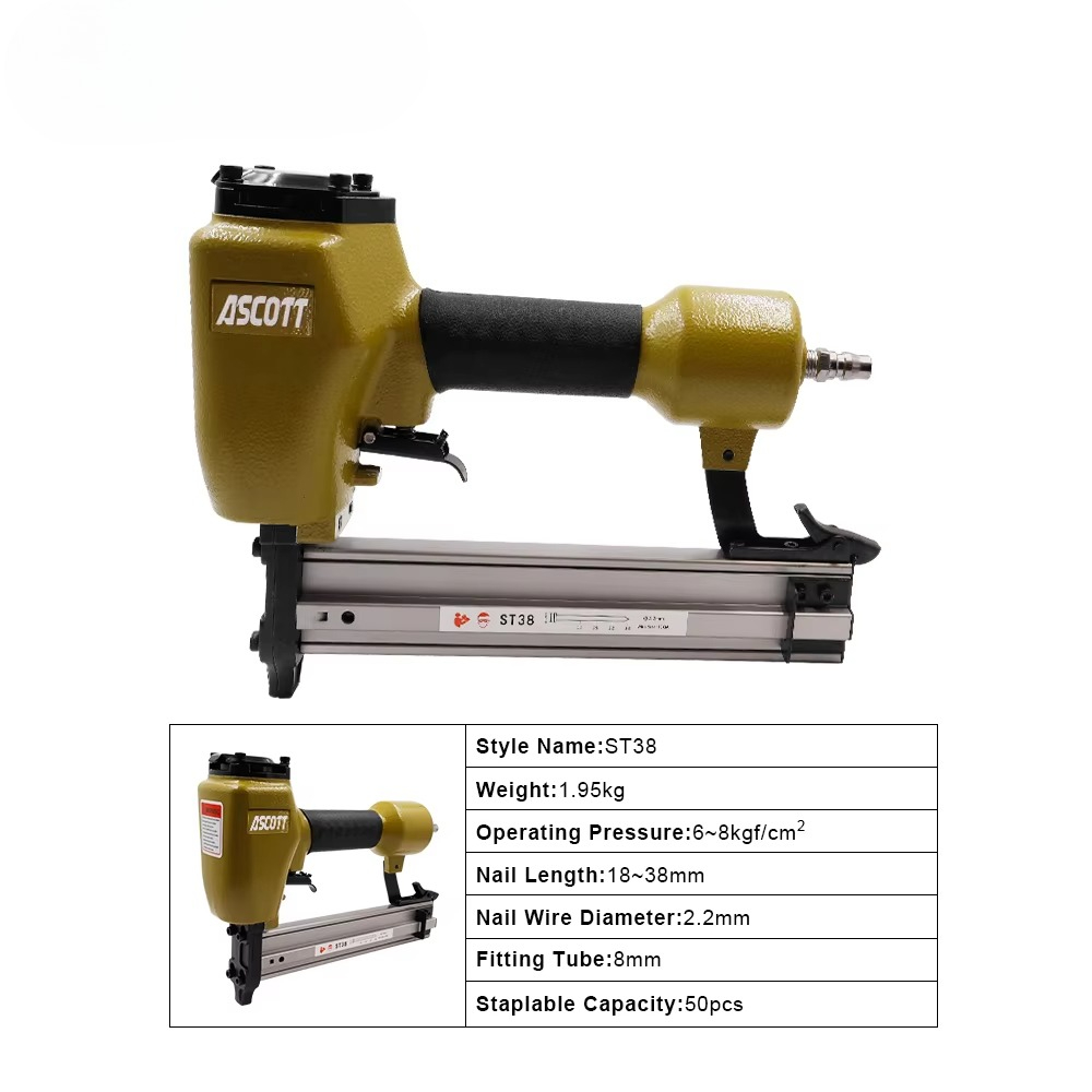 ST38 14GA Heavy  Pneumatic Nai - Woodworking Nail Gun บทวิจารณ์และราคา