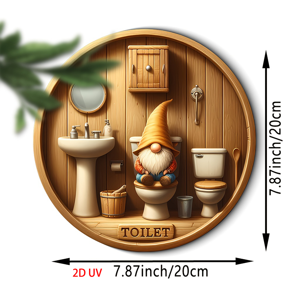 Country gnome toilet logo, woo - Woodworking Logo บทวิจารณ์และราคา